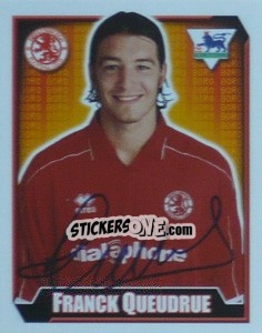 Sticker Franck Queudrue - Premier League Inglese 2002-2003 - Merlin