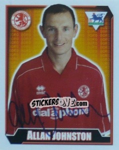 Sticker Allan Johnston - Premier League Inglese 2002-2003 n. 401 - Merlin
