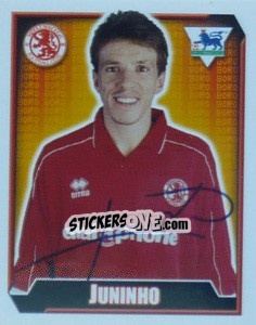 Sticker Juninho - Premier League Inglese 2002-2003 n. 402 - Merlin