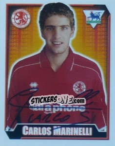 Figurina Carlos Marinelli - Premier League Inglese 2002-2003 - Merlin