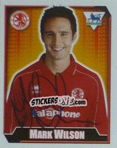 Sticker Mark Wilson - Premier League Inglese 2002-2003 - Merlin