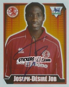 Figurina Joseph-Desire Job - Premier League Inglese 2002-2003 - Merlin