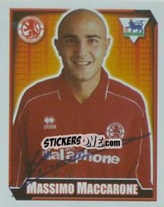 Figurina Massimo Maccarone - Premier League Inglese 2002-2003 - Merlin