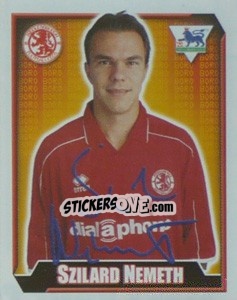 Sticker Szilard Nemeth - Premier League Inglese 2002-2003 n. 409 - Merlin