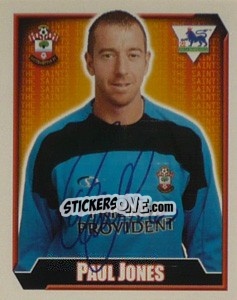 Sticker Paul Jones - Premier League Inglese 2002-2003 - Merlin