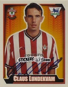 Sticker Claus Lundekvam - Premier League Inglese 2002-2003 n. 448 - Merlin