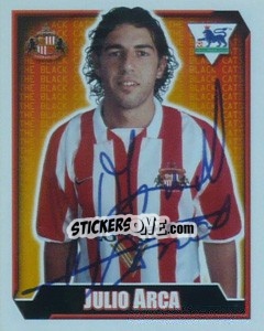Sticker Julio Arca - Premier League Inglese 2002-2003 - Merlin