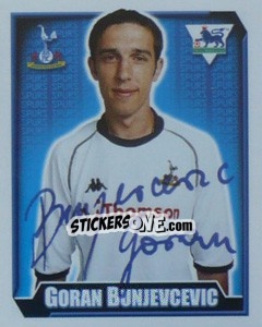 Figurina Goran Bunjevcevic - Premier League Inglese 2002-2003 n. 501 - Merlin