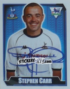 Cromo Stephen Carr - Premier League Inglese 2002-2003 - Merlin