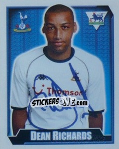 Figurina Dean Richards - Premier League Inglese 2002-2003 - Merlin