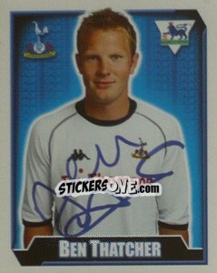Sticker Ben Thatcher - Premier League Inglese 2002-2003 n. 508 - Merlin