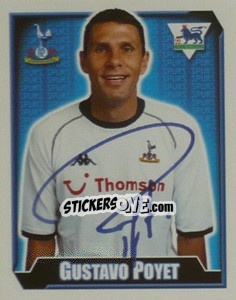 Figurina Gustavo Poyet - Premier League Inglese 2002-2003 - Merlin