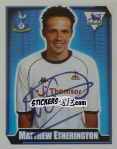 Sticker Matthew Etherington - Premier League Inglese 2002-2003 - Merlin