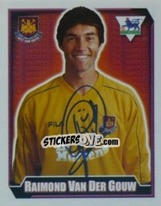 Sticker Raimond Van Der Gouw - Premier League Inglese 2002-2003 - Merlin