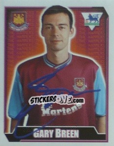 Figurina Gary Breen - Premier League Inglese 2002-2003 - Merlin