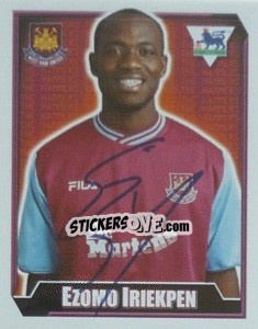 Figurina Ezomo Iriekpen - Premier League Inglese 2002-2003 n. 560 - Merlin