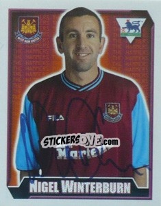 Figurina Nigel Winterburn - Premier League Inglese 2002-2003 - Merlin