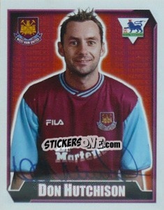Sticker Don Hutchison - Premier League Inglese 2002-2003 n. 570 - Merlin