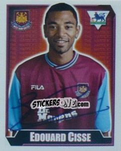Sticker Edouard Cisse - Premier League Inglese 2002-2003 - Merlin