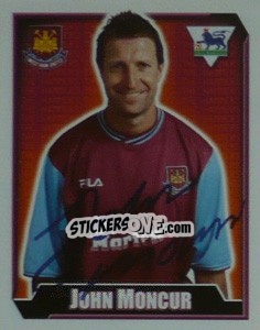 Sticker John Moncur - Premier League Inglese 2002-2003 - Merlin