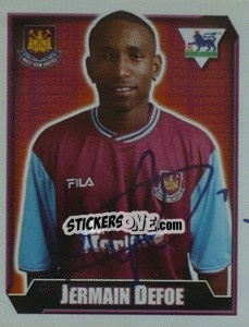 Figurina Jermain Defoe - Premier League Inglese 2002-2003 - Merlin