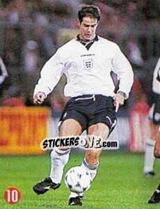 Sticker Jamie Redknapp - Euro 96 n. 14 - TV 7 DIAS