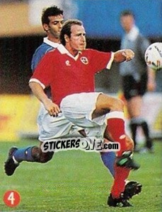 Cromo Hottiger - Euro 96 n. 36 - TV 7 DIAS