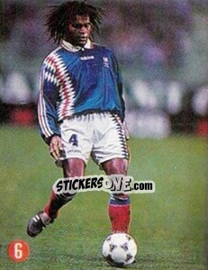Sticker Karembeu - Euro 96 n. 70 - TV 7 DIAS