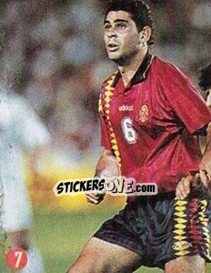 Sticker Hierro - Euro 96 n. 85 - TV 7 DIAS