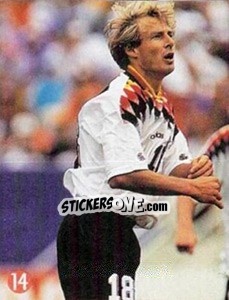 Figurina Klinsmann - Euro 96 - TV 7 DIAS