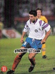 Sticker Salenko - Euro 96 n. 163 - TV 7 DIAS