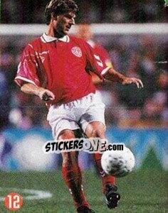 Sticker Michael Laudrup - Euro 96 n. 196 - TV 7 DIAS