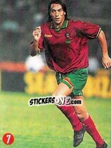 Figurina Paulo Sousa - Euro 96 n. 205 - TV 7 DIAS