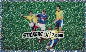 Figurina France 3-0 Brésil - Champions 98 - Panini