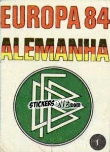 Sticker Insígnia - Euro 84 n. 1 - Mabilgrafica