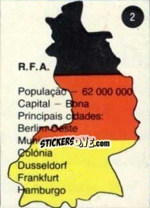 Sticker Bandeira - Euro 84 n. 2 - Mabilgrafica