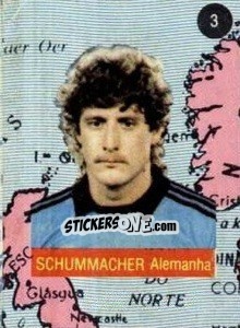 Figurina Schummacher - Euro 84 - Mabilgrafica