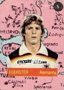 Sticker Foerster - Euro 84 n. 5 - Mabilgrafica