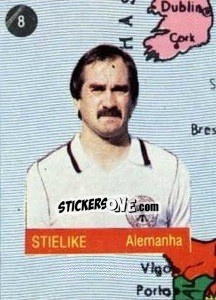 Sticker Stielike - Euro 84 n. 8 - Mabilgrafica