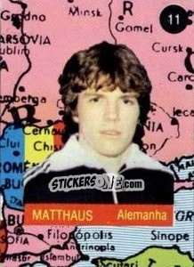 Sticker Matthaus - Euro 84 n. 11 - Mabilgrafica