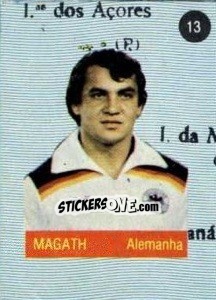 Sticker Magath - Euro 84 n. 13 - Mabilgrafica