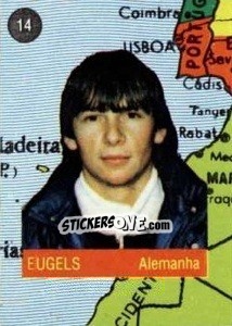 Sticker Eugels - Euro 84 n. 14 - Mabilgrafica