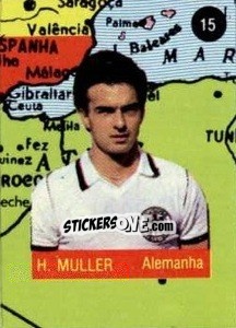 Sticker H. Muller - Euro 84 - Mabilgrafica