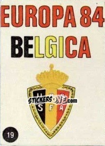 Sticker Insígnia - Euro 84 n. 19 - Mabilgrafica