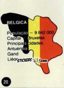 Sticker Bandeira - Euro 84 n. 20 - Mabilgrafica
