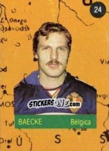Sticker Baecke - Euro 84 n. 24 - Mabilgrafica