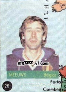 Cromo Meeuws - Euro 84 - Mabilgrafica