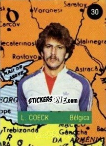 Sticker L. Coeck - Euro 84 n. 30 - Mabilgrafica