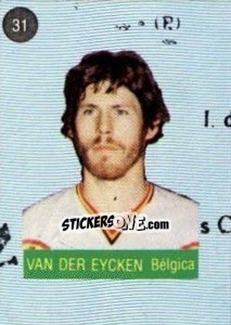 Sticker Van Der Eycken - Euro 84 - Mabilgrafica