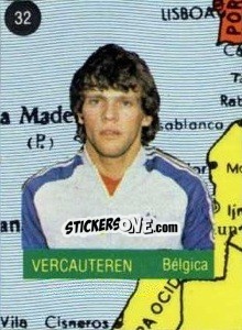 Sticker Vercauteren - Euro 84 - Mabilgrafica
